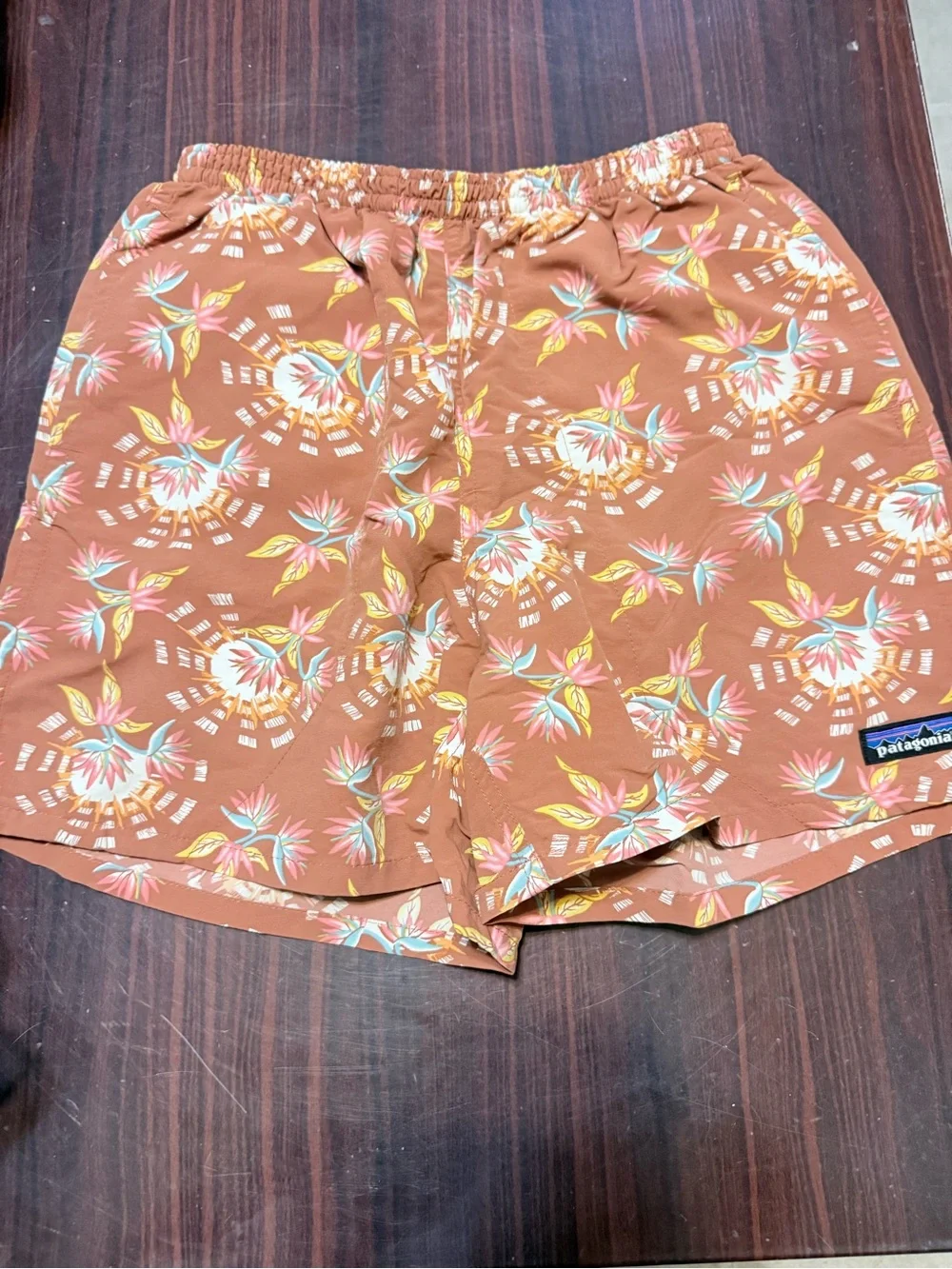 Patagonia Women's Terracotta Floral Swim Shorts